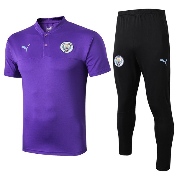 Polo Komplett Set Manchester City 2019-20 Lila